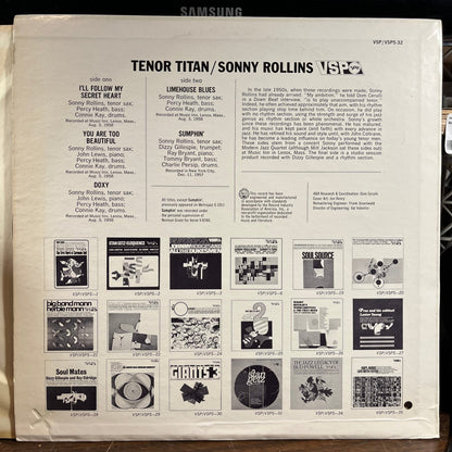 Sonny Rollins - Tenor Titan (VINYL) | Near Mint- (NM-) Near Mint (NM)-