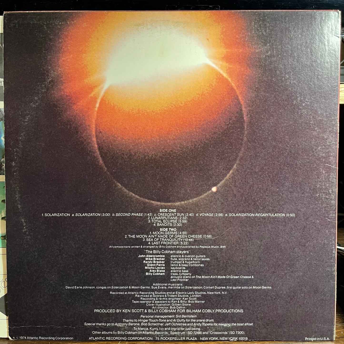 Billy Cobham - Total Eclipse (VINYL) | Near Mint- (NM-) Excellent+ (EX+)-