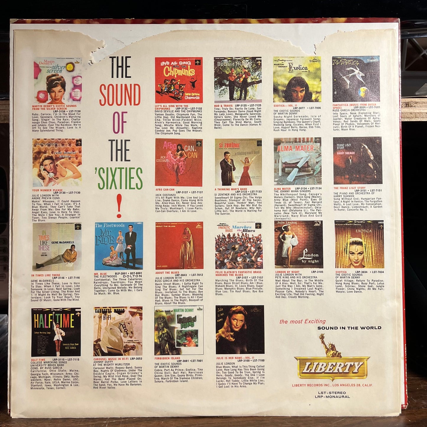 Martin Denny - Exotic Percussion - The Exotic Sounds Of Martin Denny (VINYL) | Near Mint- (NM-) Excellent (EX)-