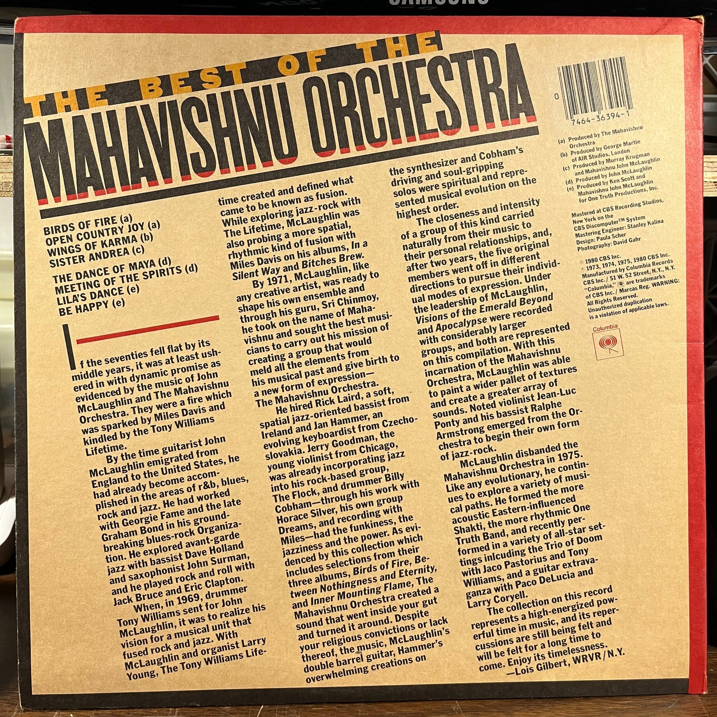 Mahavishnu Orchestra - The Best Of The Mahavishnu Orchestra (LP) | Near Mint- (NM-)-