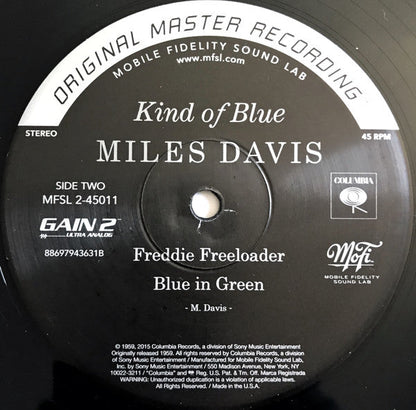 Miles Davis - Kind Of Blue (2xVINYL BOX SET / MFSL) | Near Mint- (NM-) Near Mint- (NM-)-
