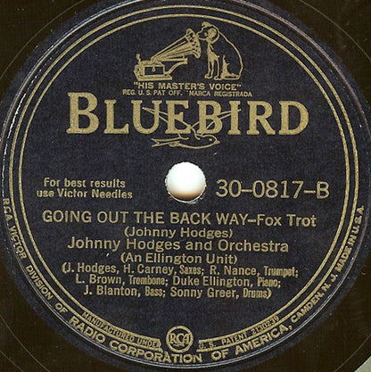 Johnny Hodges And His Orchestra - Passion Flower / Going Out The Back Way (10" 78RPM) | Near Mint- (NM-) Excellent (EX)-