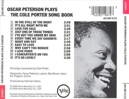 Oscar Peterson - Oscar Peterson Plays The Cole Porter Songbook (CD) | Near Mint- (NM-) Near Mint (NM)-
