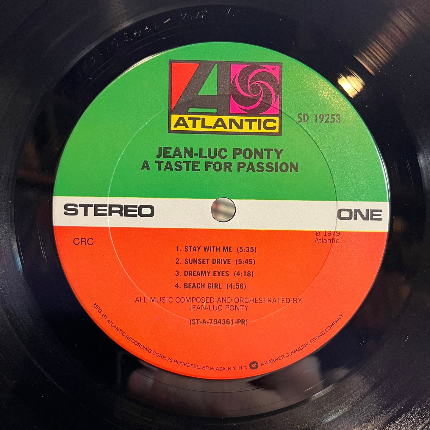 Jean-Luc Ponty - A Taste For Passion (VINYL) | Near Mint- (NM-) Near Mint- (NM-)-