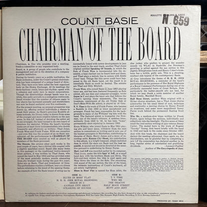Count Basie - Chairman Of The Board (LP) | Excellent+ (EX+)-