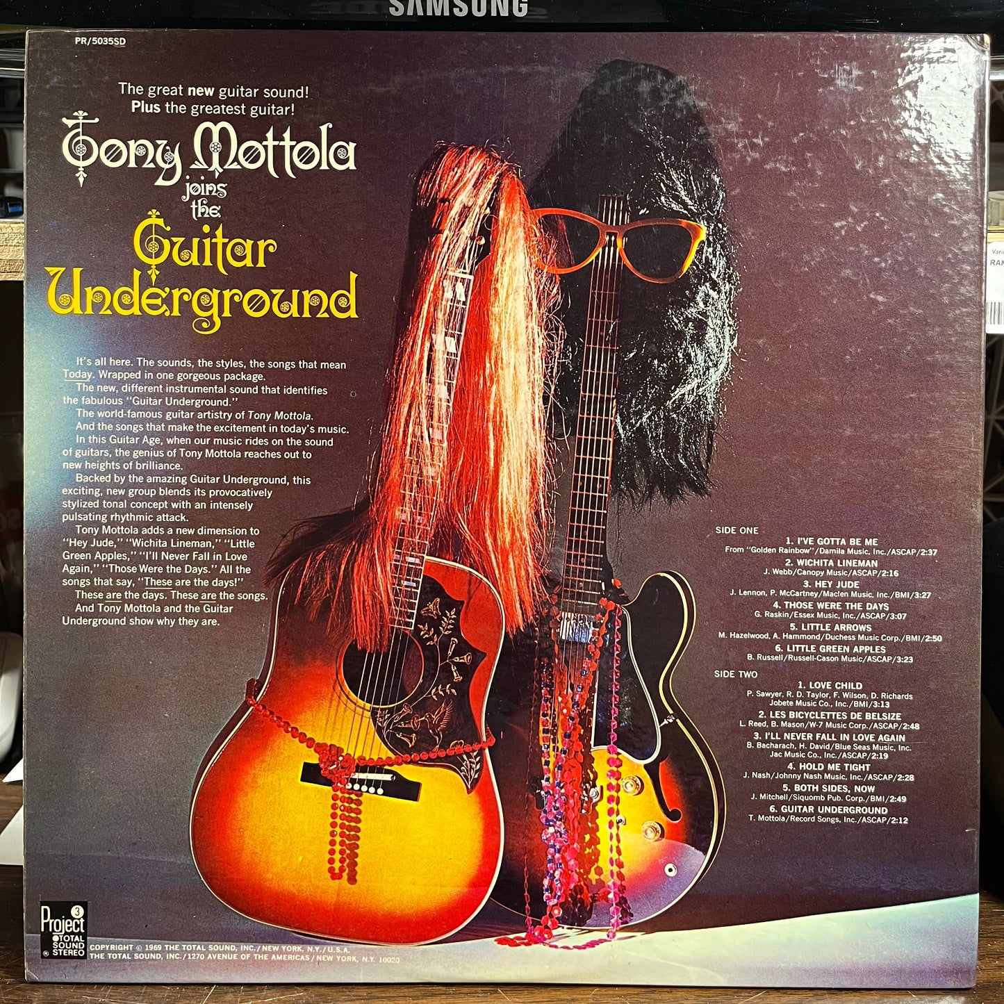 Tony Mottola - Tony Mottola Joins The Guitar Underground (VINYL) | Near Mint- (NM-) Near Mint (NM)-