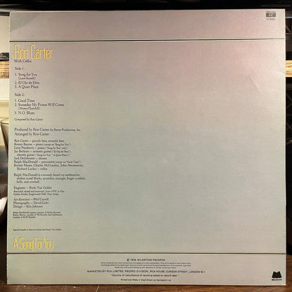 Ron Carter - A Song For You (UK VINYL) | Near Mint (NM) Near Mint (NM)-