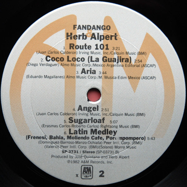Herb Alpert - Fandango | Near Mint (NM) Near Mint (NM)-