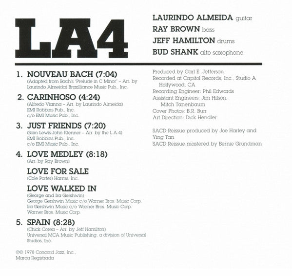 LA4 - Just Friends (SACD) | Near Mint (NM) Excellent+ (EX+)-