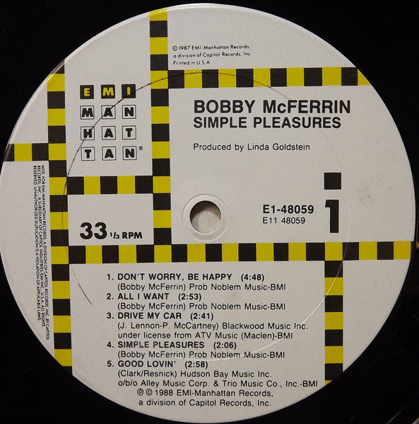 Bobby McFerrin - Simple Pleasures | Near Mint (NM) Near Mint (NM)-