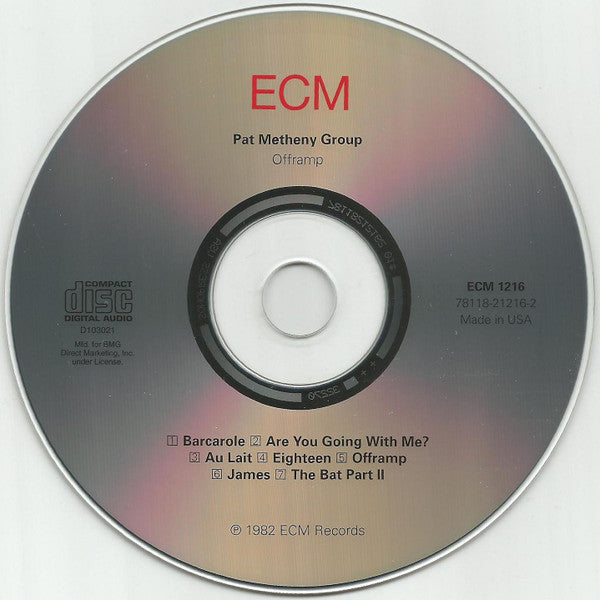 Pat Metheny Group - Offramp (CD CLUB) | Near Mint (NM) Excellent+ (EX+)-