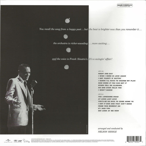 Frank Sinatra - A Swingin' Affair (VINYL) | Near Mint (NM or M-) Near Mint- (NM-)-
