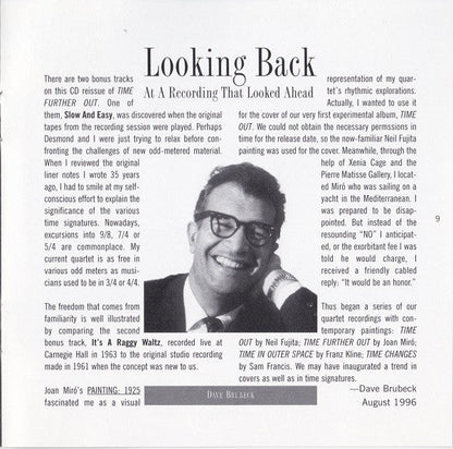The Dave Brubeck Quartet - Time Further Out (Miro Reflections) (CD) |-