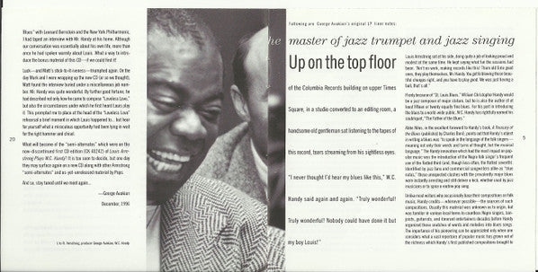Louis Armstrong - Plays W. C. Handy (SACD) | Near Mint (NM) Near Mint (NM)-