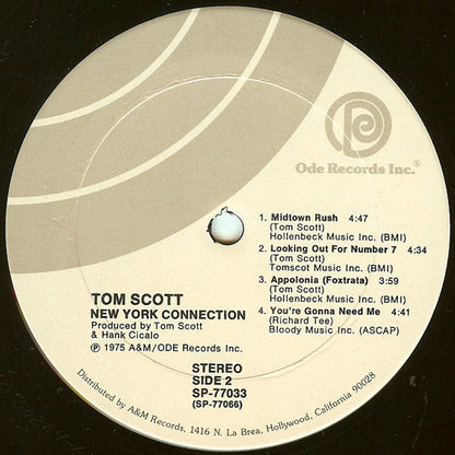 Tom Scott - New York Connection | Near Mint (NM) Near Mint (NM)-