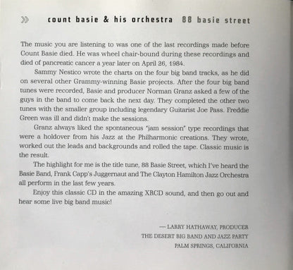 Count Basie Orchestra - "88 Basie Street" (XRCD) | Near Mint (NM) Excellent (EX)-