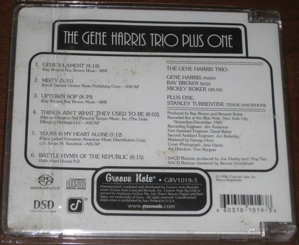 The Gene Harris Trio Plus One - The Gene Harris Trio Plus One (SACD) | Near Mint (NM) Near Mint (NM)-
