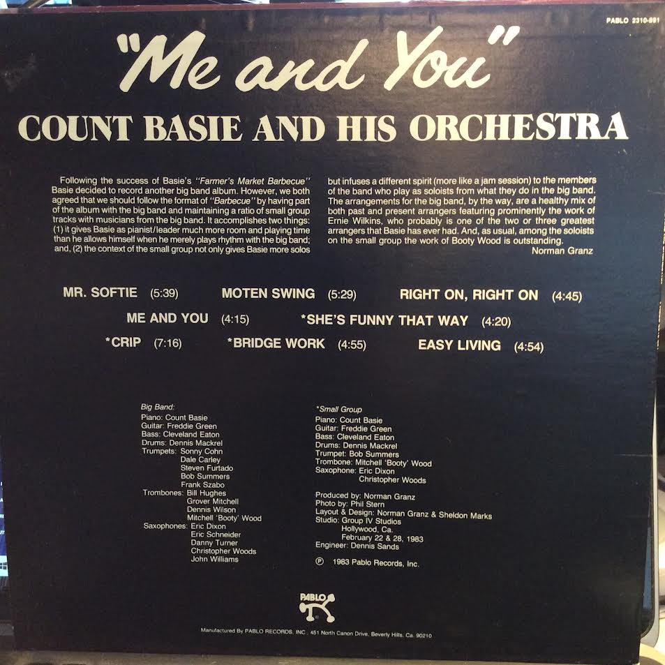 Count Basie Orchestra - Me And You (VINYL) | Near Mint (NM) Near Mint (NM)-