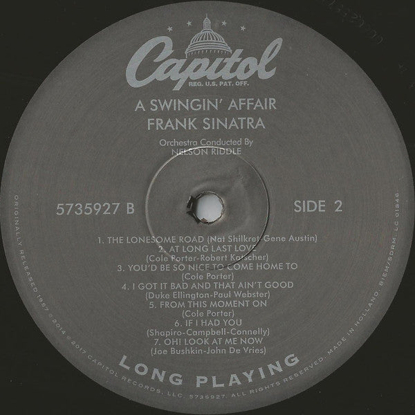 Frank Sinatra - A Swingin' Affair (VINYL) | Near Mint (NM or M-) Near Mint- (NM-)-