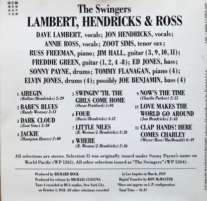 Lambert, Hendricks & Ross - The Swingers! (CD) | Near Mint (NM) Near Mint (NM)-