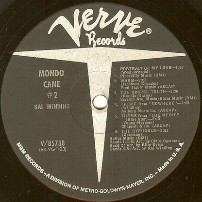 Kai Winding - Mondo Cane #2 | Near Mint (NM) Excellent (EX)-