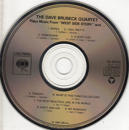 The Dave Brubeck Quartet - Plays Music From West Side Story And... (CD) | Near Mint (NM) Near Mint (NM)-