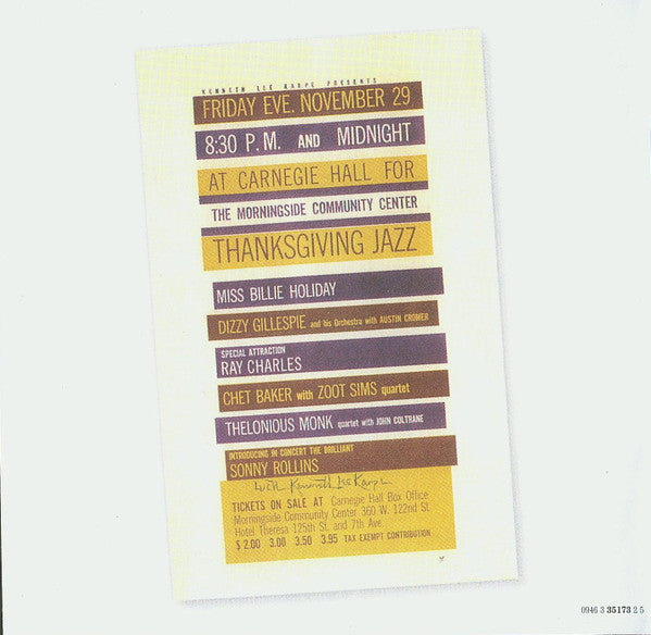 The Thelonious Monk Quartet - At Carnegie Hall (CD) | Near Mint (NM) Near Mint (NM)-