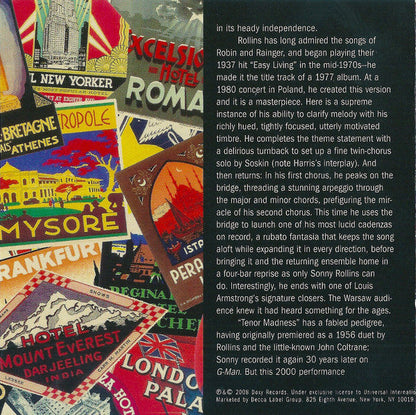 Sonny Rollins - Road Shows, Vol. 1 (CD) | Near Mint (NM) Near Mint (NM)-