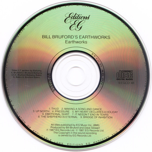Bill Bruford's Earthworks - Earthworks (CD) | Near Mint (NM) Near Mint (NM)-