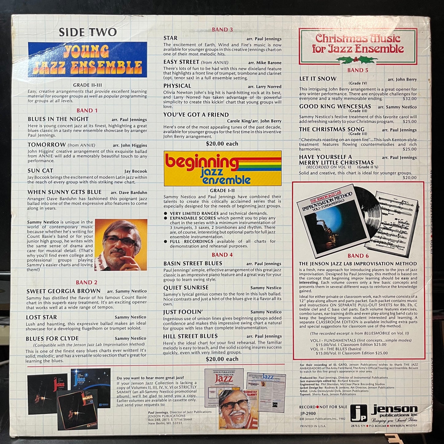 Various - New Music For Jazz Ensemble Vol. VII (VINYL LP JENSON PUBLICATIONS INC. JP-2900 1982) | USED Near Mint (NM or M-) Excellent+ (EX+)-