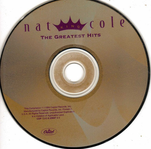 Nat King Cole - The Greatest Hits (CD) | Near Mint (NM) Near Mint (NM)-