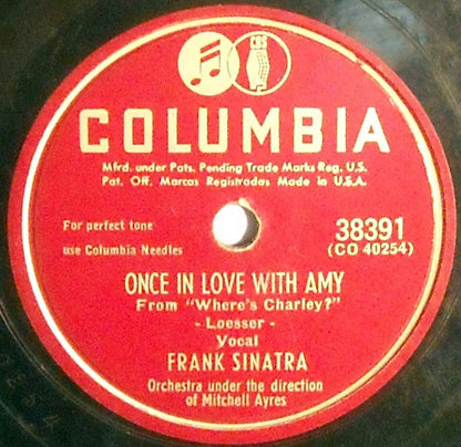 Frank Sinatra - Once In Love With Amy / Sunflower (10" 78RPM RECORD) | Near Mint (NM) Generic-