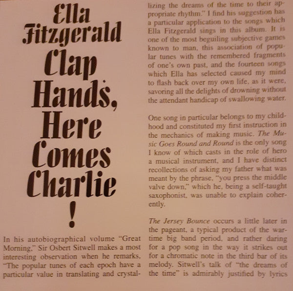 Ella Fitzgerald - Clap Hands, Here Comes Charlie! (SACD) | Near Mint (NM) Near Mint (NM)-
