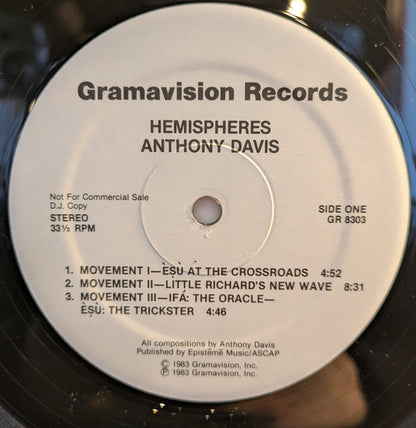 Anthony Davis (2) - Hemispheres (VINYL) | Near Mint (NM) Near Mint (NM)-