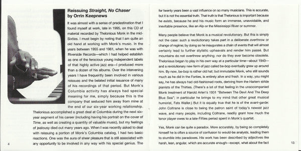 Thelonious Monk - Straight, No Chaser (SACD) | Near Mint (NM) Near Mint (NM)-