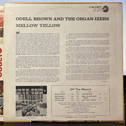 Odell Brown & The Organ-izers - Mellow Yellow (VINYL) | Near Mint (NM) Excellent+ (EX+)-