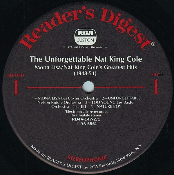 Nat King Cole - The Unforgettable | Near Mint (NM) Near Mint (NM)-