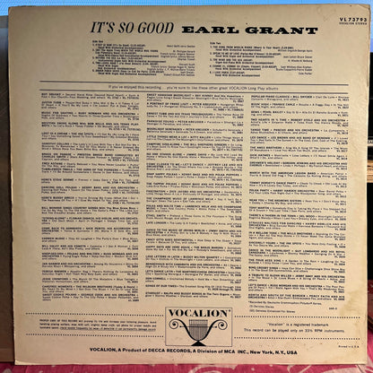 Earl Grant - It's So Good | Near Mint (NM) Excellent (EX)-