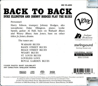 Duke Ellington - Back To Back (Duke Ellington And Johnny Hodges Play The Blues) (SACD) | Near Mint (NM) Near Mint (NM)-
