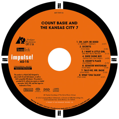Count Basie And The Kansas City Seven - Count Basie And The Kansas City 7 (SACD) | Near Mint (NM or M-)-