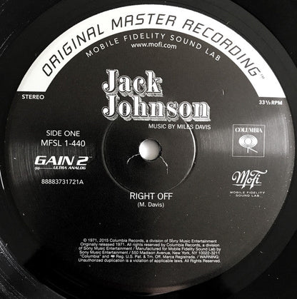 Miles Davis - Jack Johnson (Original Soundtrack Recording) (MFSL VINYL) | Near Mint (NM) Excellent+ (EX+)-