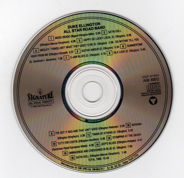 Duke Ellington - All Star Road Band (CD) | Near Mint (NM) Near Mint (NM)-