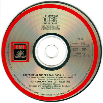 Scott Joplin - The Red Back Book · Elite Syncopations (CD) | Near Mint (NM) Near Mint (NM)-