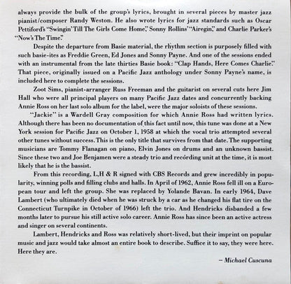 Lambert, Hendricks & Ross - The Swingers! (CD) | Near Mint (NM) Near Mint (NM)-