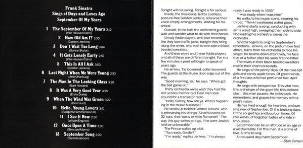 Frank Sinatra - September Of My Years (CD) | Near Mint (NM) Near Mint (NM)-