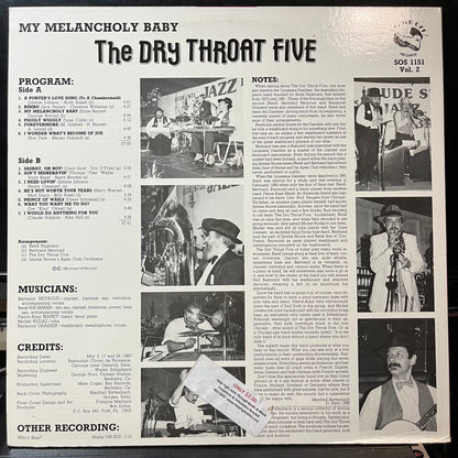 The Dry Throat Five - My Melancholy Baby (VINYL LP STOMP OFF SOS 1151 1988) | USED Near Mint (NM or M-) Near Mint (NM)-