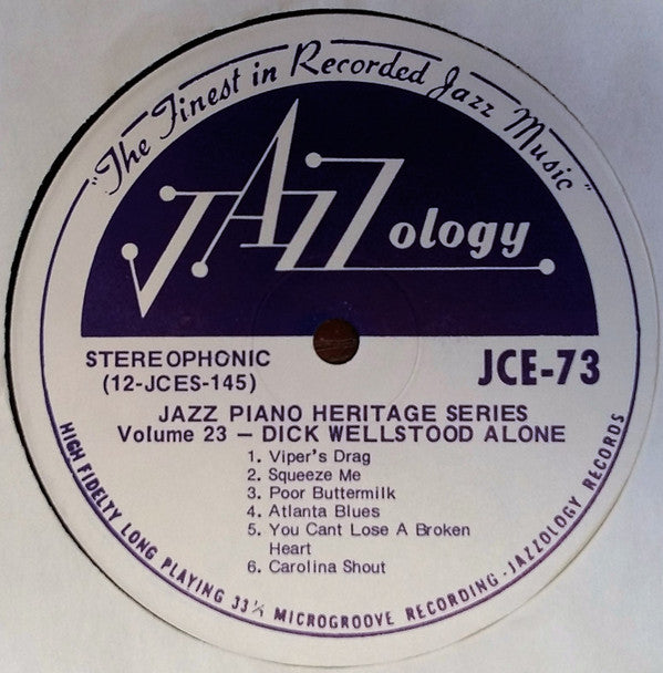 Dick Wellstood - Alone | Near Mint (NM) Near Mint (NM)-