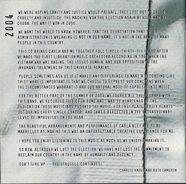 Not In Our Name (CD) |-