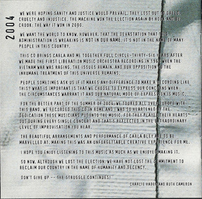 Not In Our Name (CD) |-