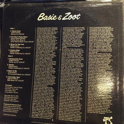 Count Basie - Basie & Zoot (VINYL) | Near Mint (NM) Good++ (G++)-